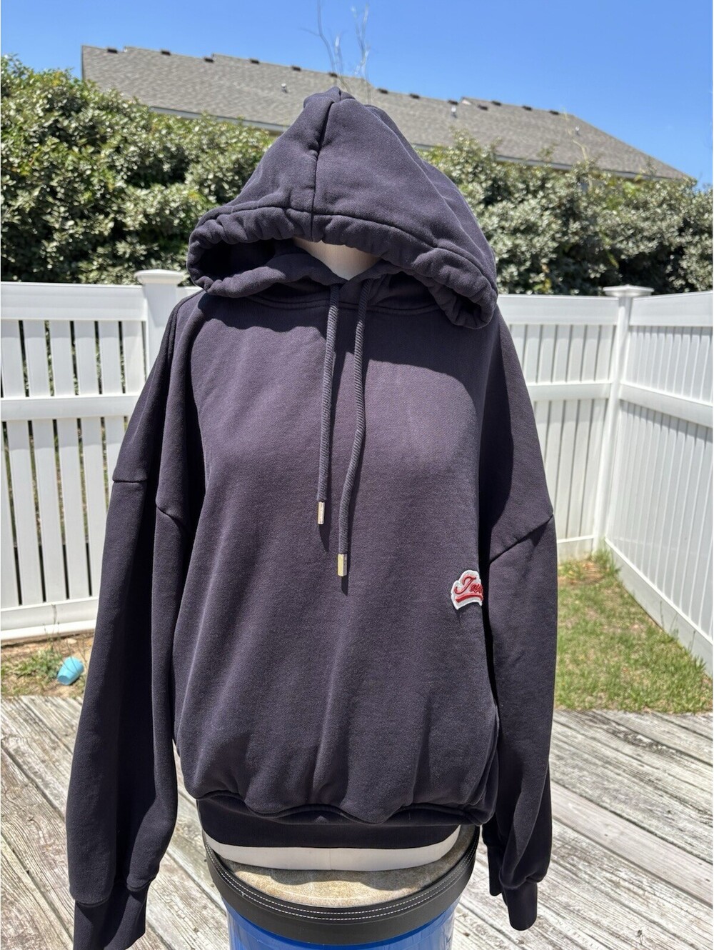 Jacquemus Le Hoodie Gio Logo Patch Hoodie Men’s Small Oversized Black
